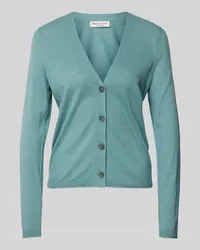 Marc O'Polo Strickcardigan mit V-Ausschnitt Aqua