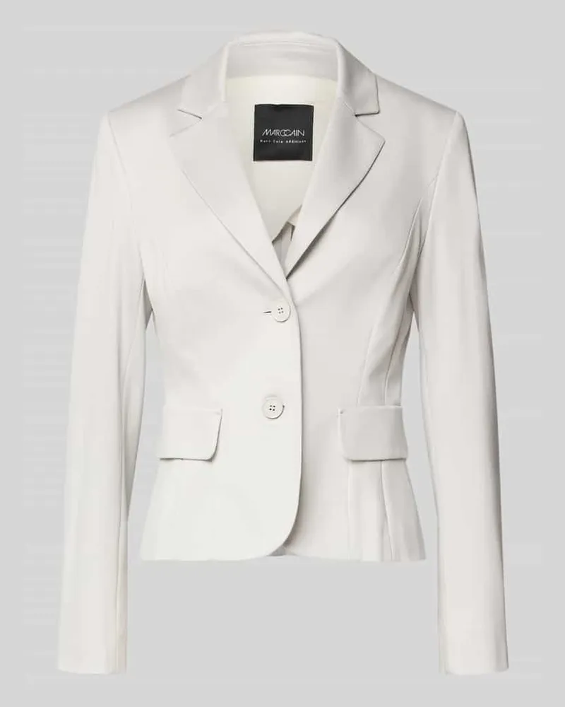 Marc Cain Slim Fit Blazer mit Pattentaschen Stein