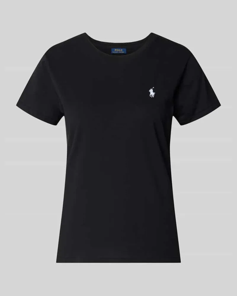 Ralph Lauren Regular Fit T-Shirt aus reiner Baumwolle Black