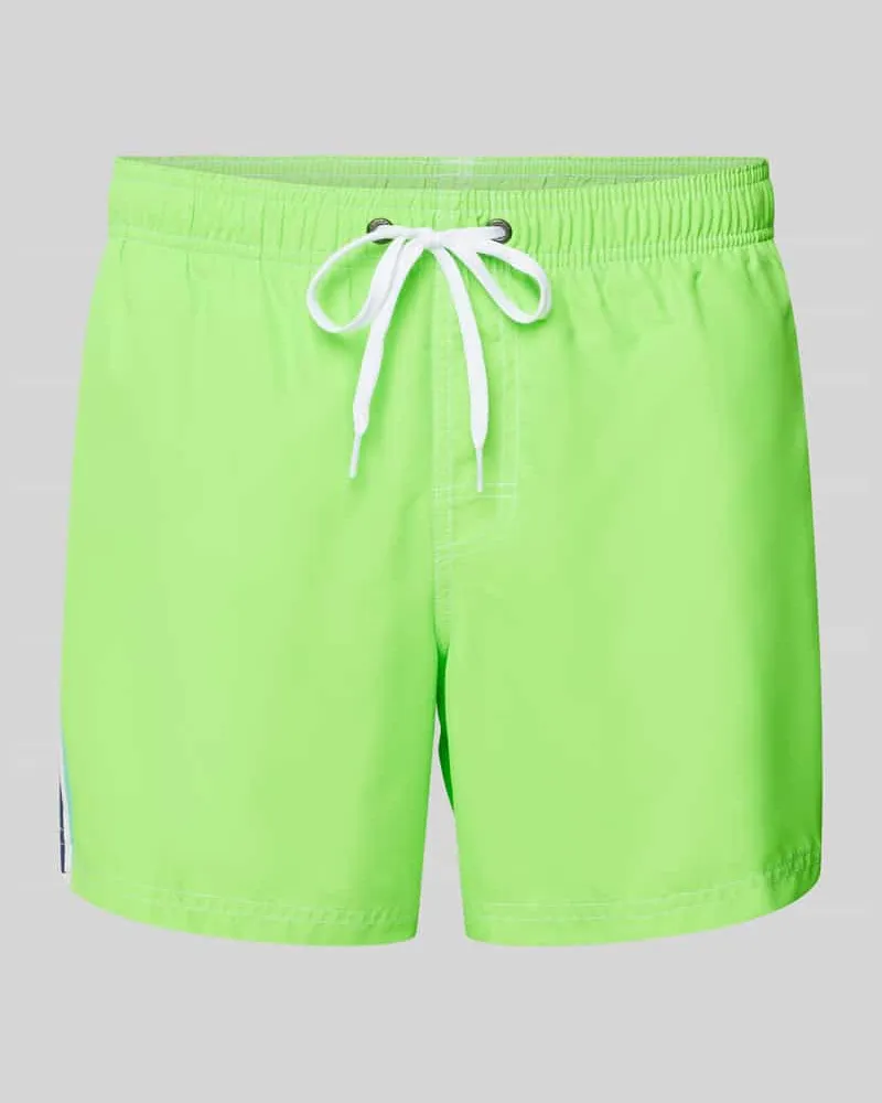 Sundek Regular Fit Badeshorts mit angedeutetem Eingriff Hellgruen