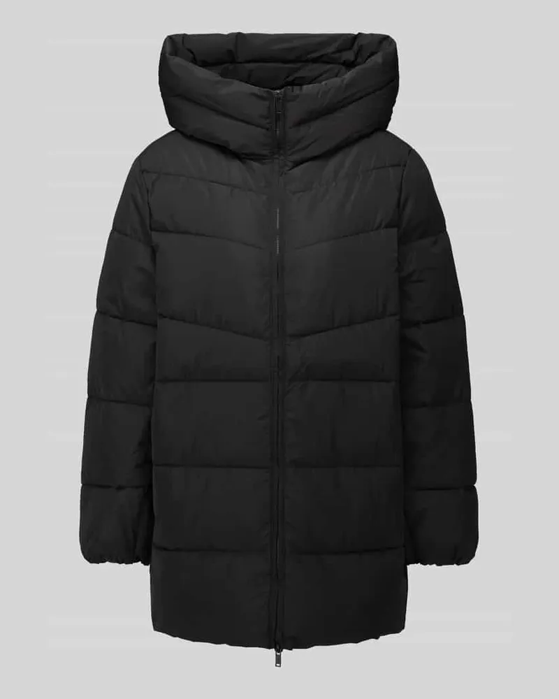 JAKE*S Puffer Coat mit Kapuze Black
