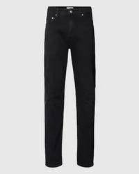 Calvin Klein Slim Fit Jeans mit Label-Details Black