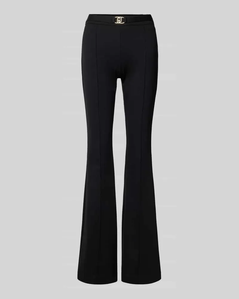 Liu Jo Bootcut Anzughose mit Gürtel Black