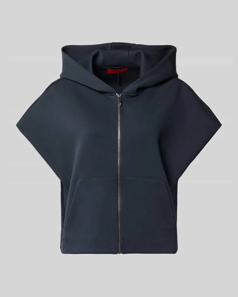 MAX&Co. Loose Fit Sweatjacke aus Baumwoll-Mix Modell 'GATTINI Marine