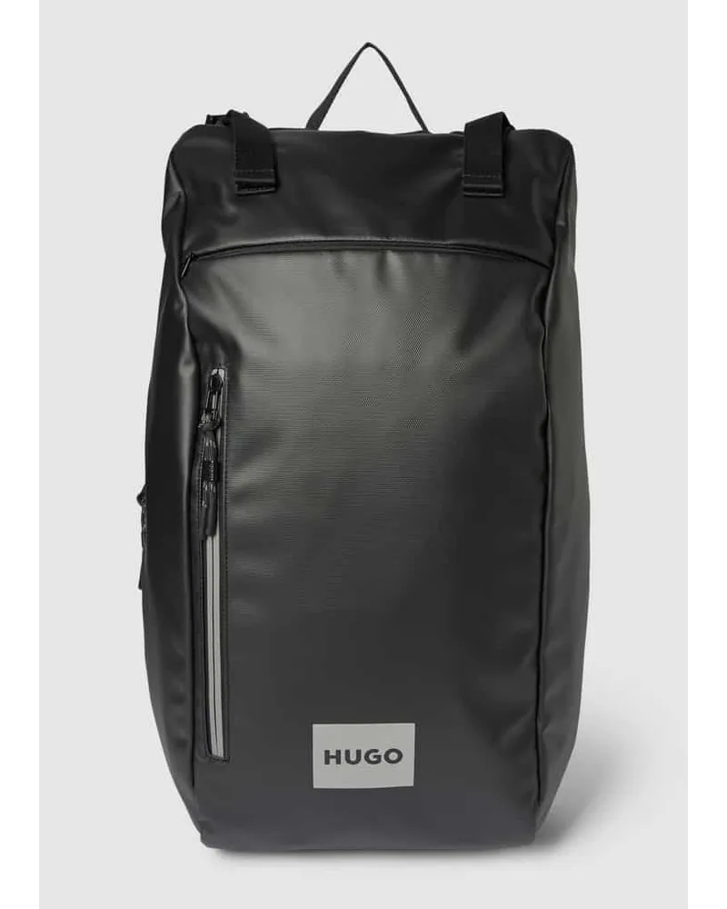 HUGO BOSS Rucksack in reflektierender Optik Modell 'Quantum' in black Black