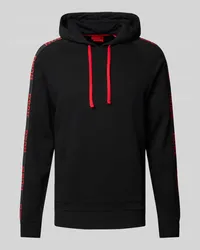 HUGO BOSS Hoodie mit Logo-Print Modell 'Sporty Black