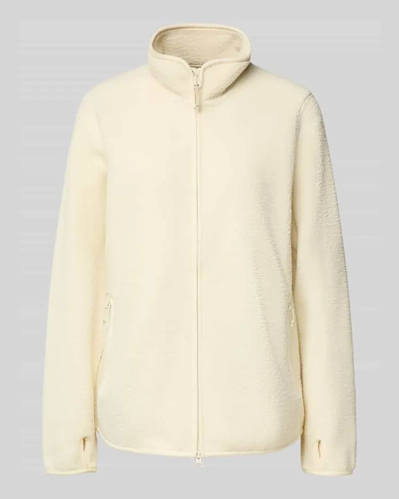 Peak Performance Fleecejacke mit Stehkragen Offwhite