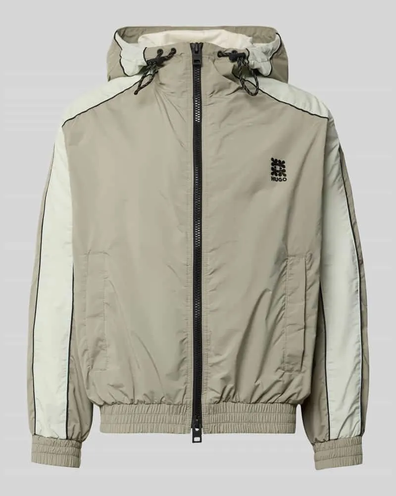 HUGO BOSS Regular Fit Jacke mit Kapuze Modell 'BAVO2621 Mint