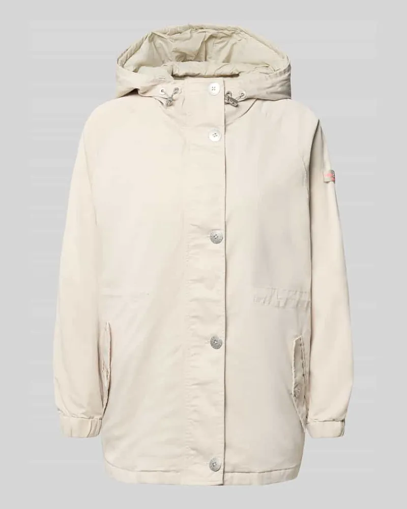 Frieda & Freddies Regular Fit Jacke mit Logo-Detail Modell 'Dorine Ecru