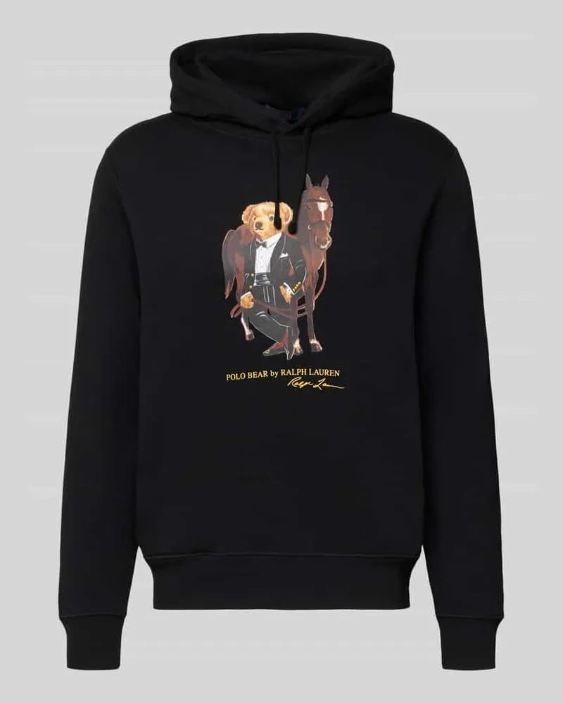 Ralph Lauren Hoodie mit Label-Print Black