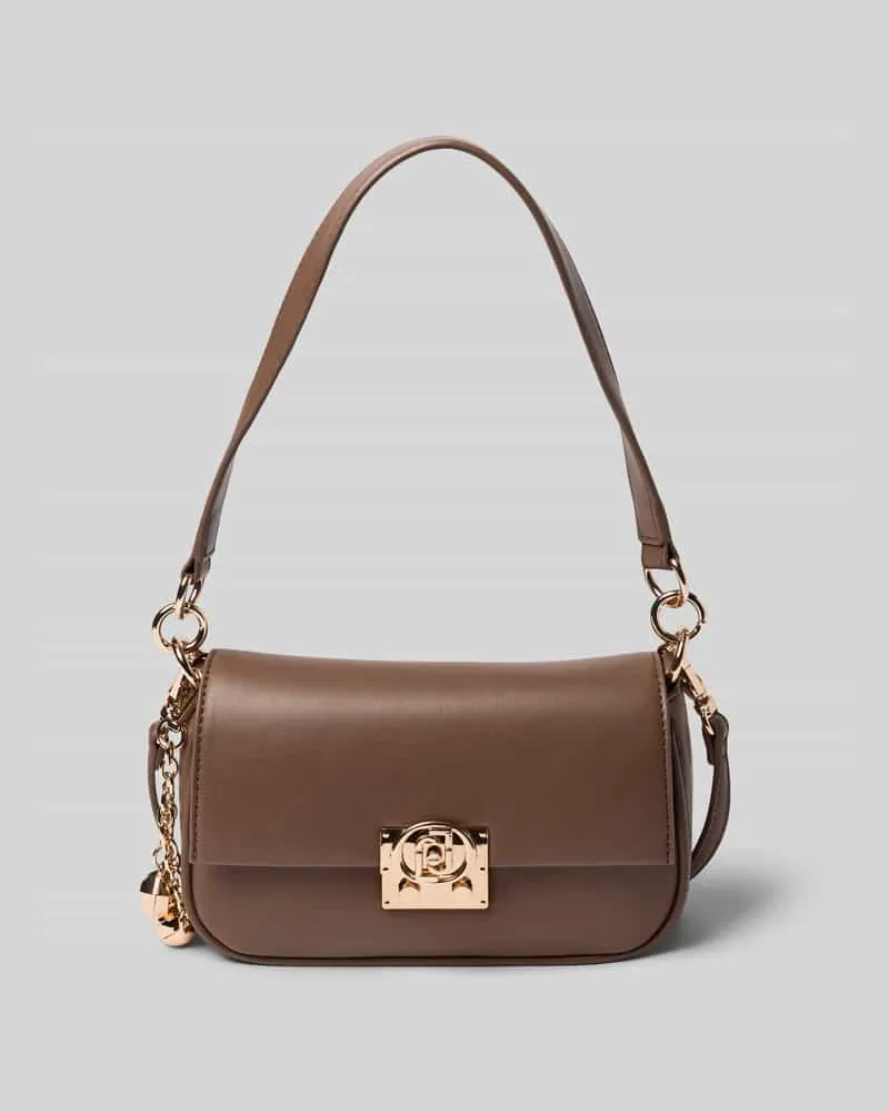 Liu Jo Handtasche mit Klickverschluss Modell 'ADIVA Mittelbraun