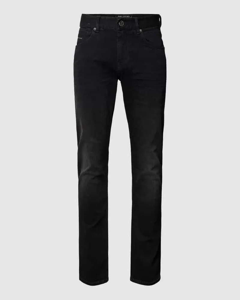 PME Legend Regular Fit Jeans aus Baumwoll-Mix Modell 'NIGHTFLIGHT Black