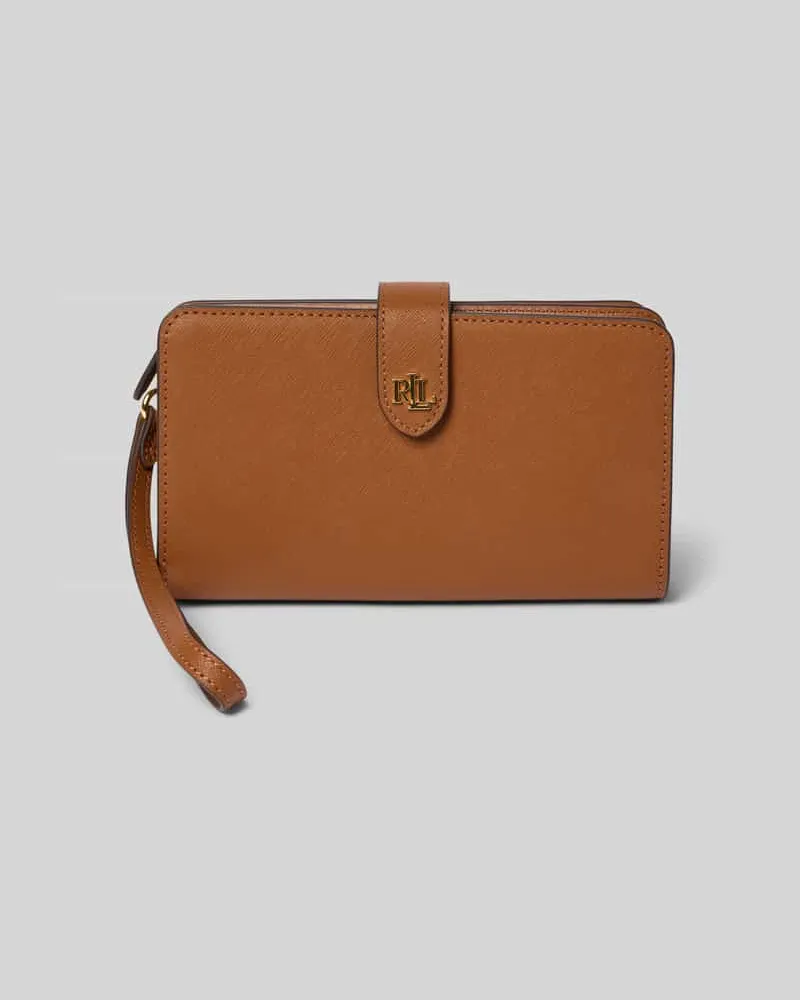 Ralph Lauren Portemonnaie mit Label-Detail Cognac