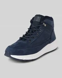 Tommy Hilfiger Ledersneaker mit Label-Patch Modell 'WARM NUBUCK Marine