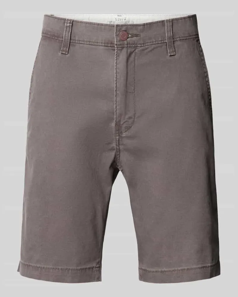 Levi's Standard Fit Chino-Shorts mit Eingrifftaschen Mittelgrau