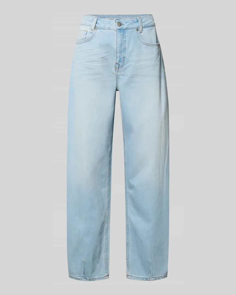 My Essential Wardrobe Barrel Jeans im 5-Pocket-Design Modell 'LUCY Hellblau