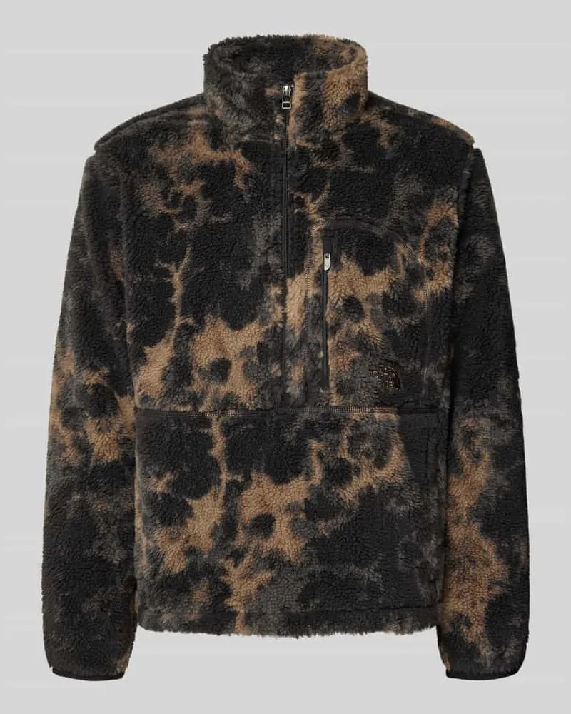 The North Face Sweatshirt mit Stehkragen Dunkelbraun