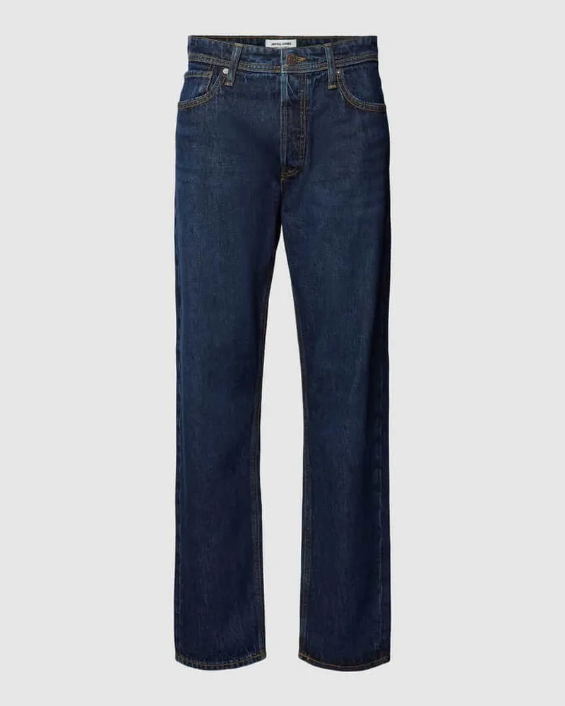 Jack & Jones Relaxed Fit Jeans im 5-Pocket-Design Modell 'CHRIS Jeansblau
