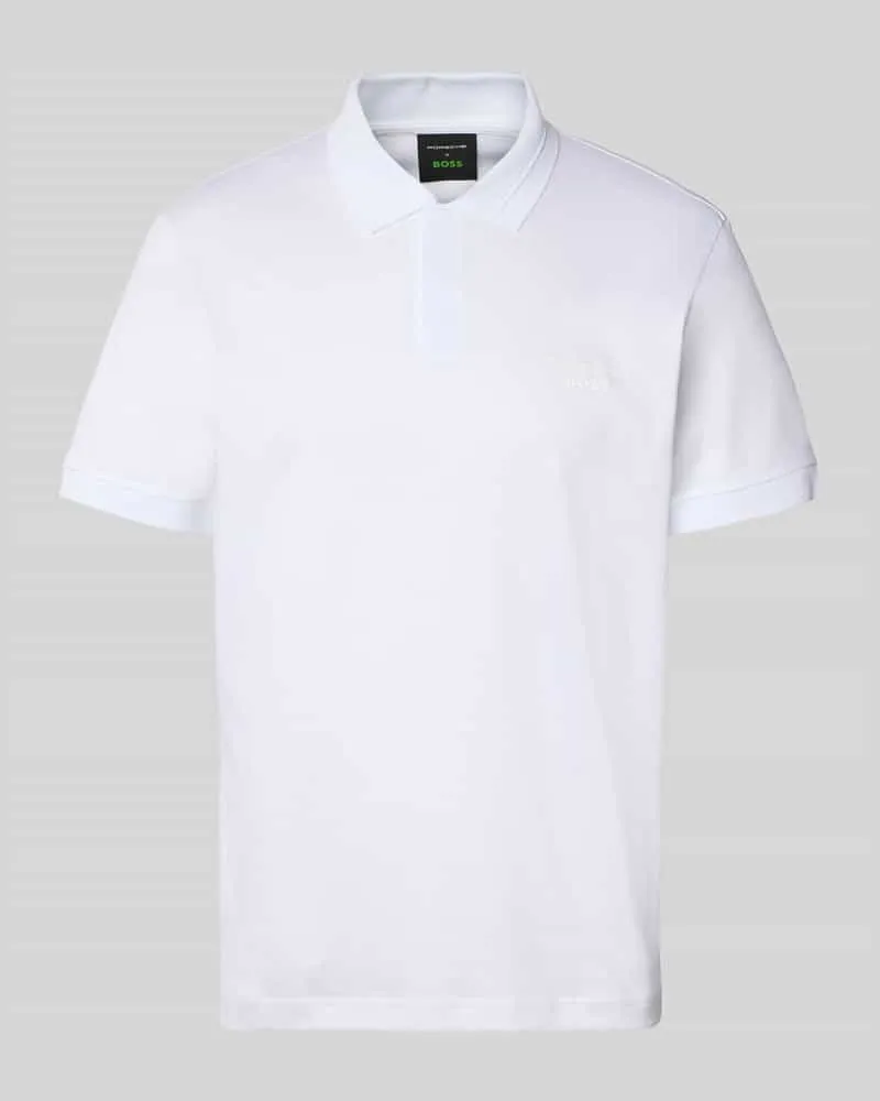 HUGO BOSS Regular Fit Poloshirt aus reiner Baumwolle Modell ' PS Spirit 70 Plk Weiss