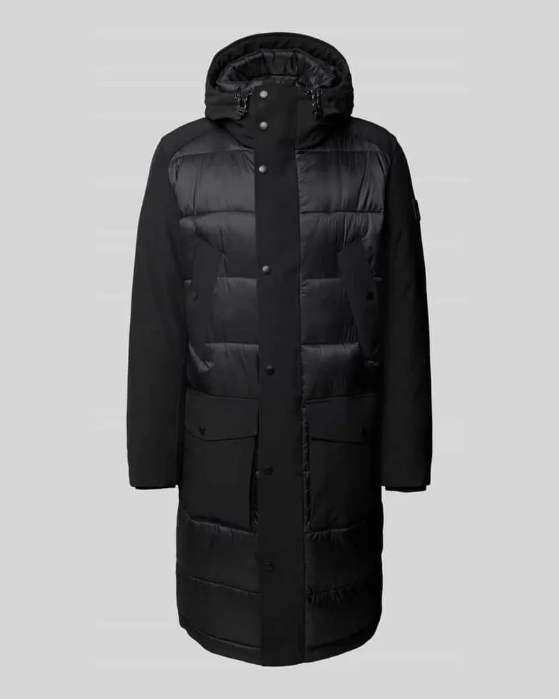 Strellson Steppmantel mit Kapuze Black