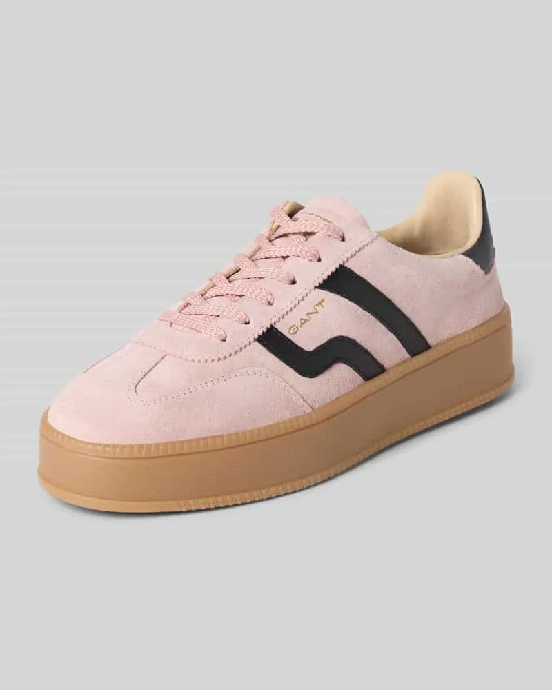 Gant Sneaker aus Leder mit Plateausohle Modell 'Cuzmani Hellrosa