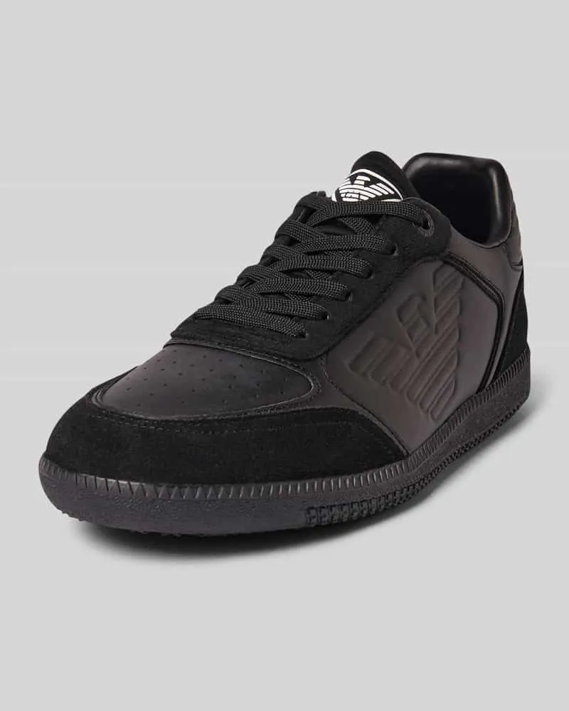 EA7 Sneaker mit Label-Prints Modell 'NEW HERITAGE EAGL Black