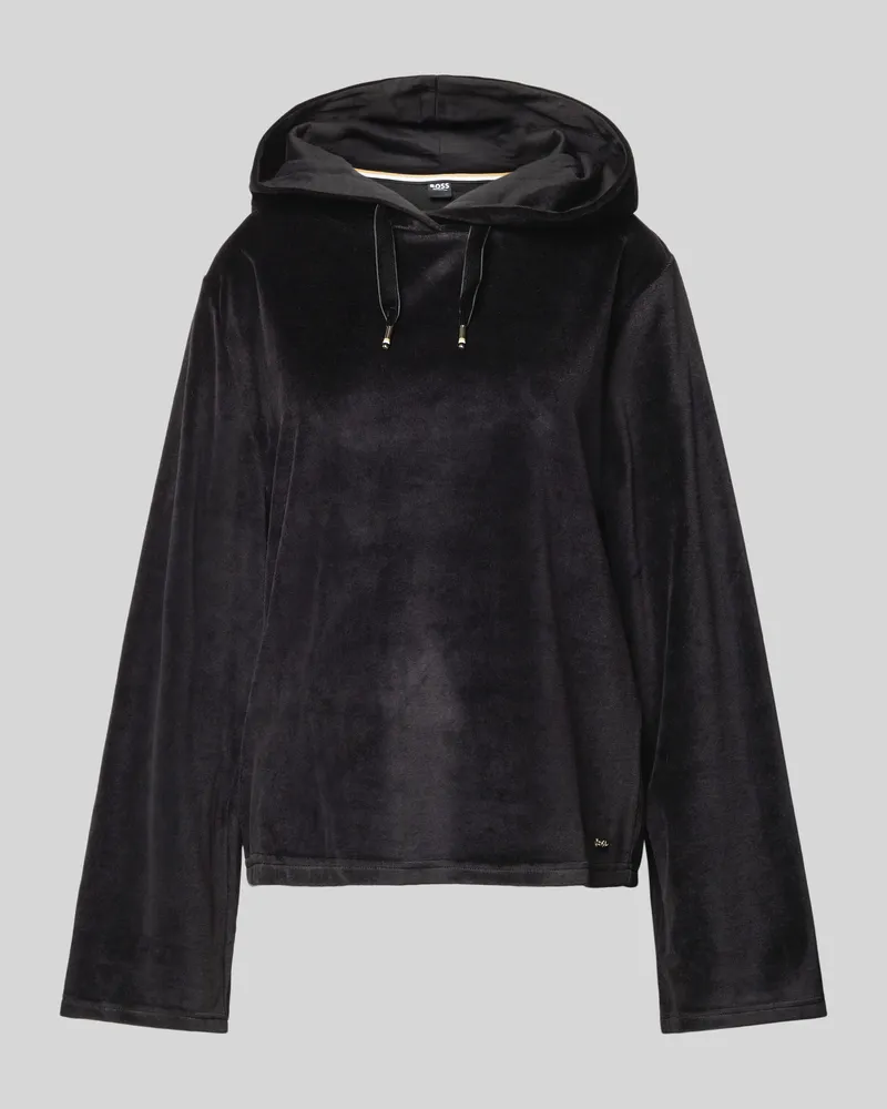 HUGO BOSS Hoodie mit Label-Detail Modell 'Velluto Black