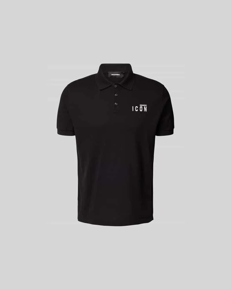 Dsquared2 Poloshirt mit Label-Print Black