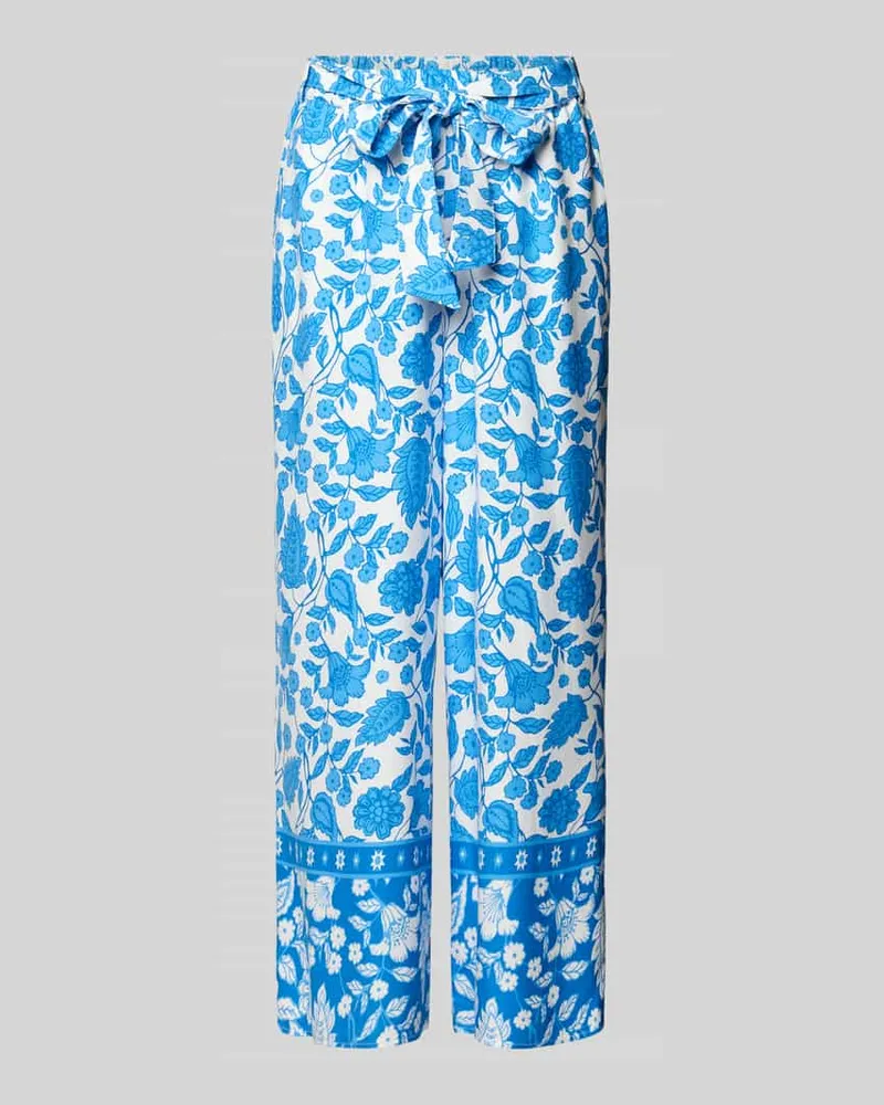 More & More Straight Fit Stoffhose aus reiner Viskose Ocean