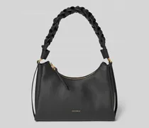 Handtasche mit Label-Detail Modell 'BOHEME GRANA DOUBLE HOBO