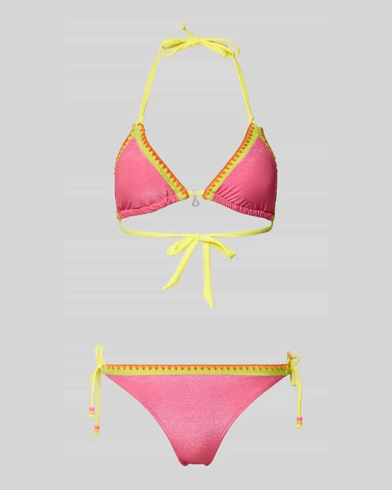 Banana Moon Bikini mit Ziersteinen Modell 'Blucostora Pink