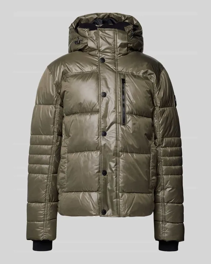 Tom Tailor Regular Fit Steppjacke mit Kapuze Oliv