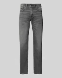 HUGO BOSS Regular Fit Jeans im 5-Pocket-Design Modell 'RE.MAINE BO Mittelgrau