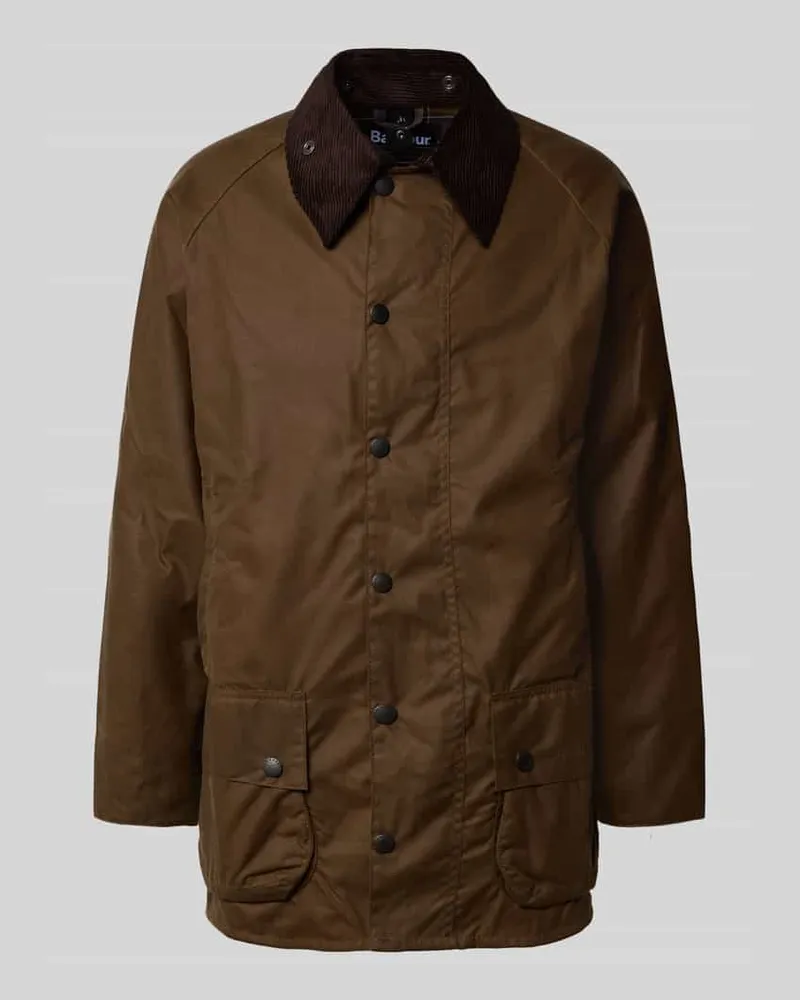 Barbour Jacke mit Pattentaschen Modell 'BEAUFORT Mittelbraun