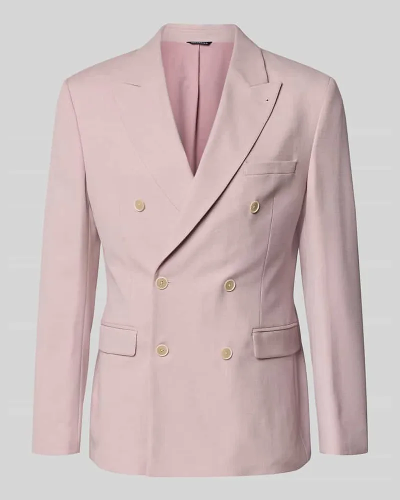 McNeal Slim Fit Anzugjacke mit Reverskragen Rosa