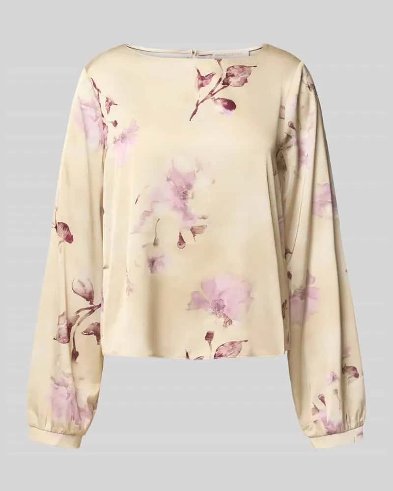 Rinascimento Blusenshirt mit Rundhalsausschnitt Sand