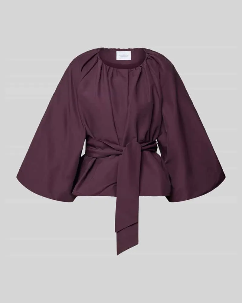 Rich&Royal Relaxed Fit Blazer aus Baumwoll-Mix Aubergine