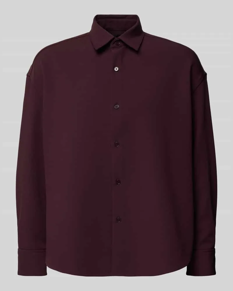 Seidensticker Oversized Hemdjacke mit Kentkragen Modell 'STUDIO Bordeaux