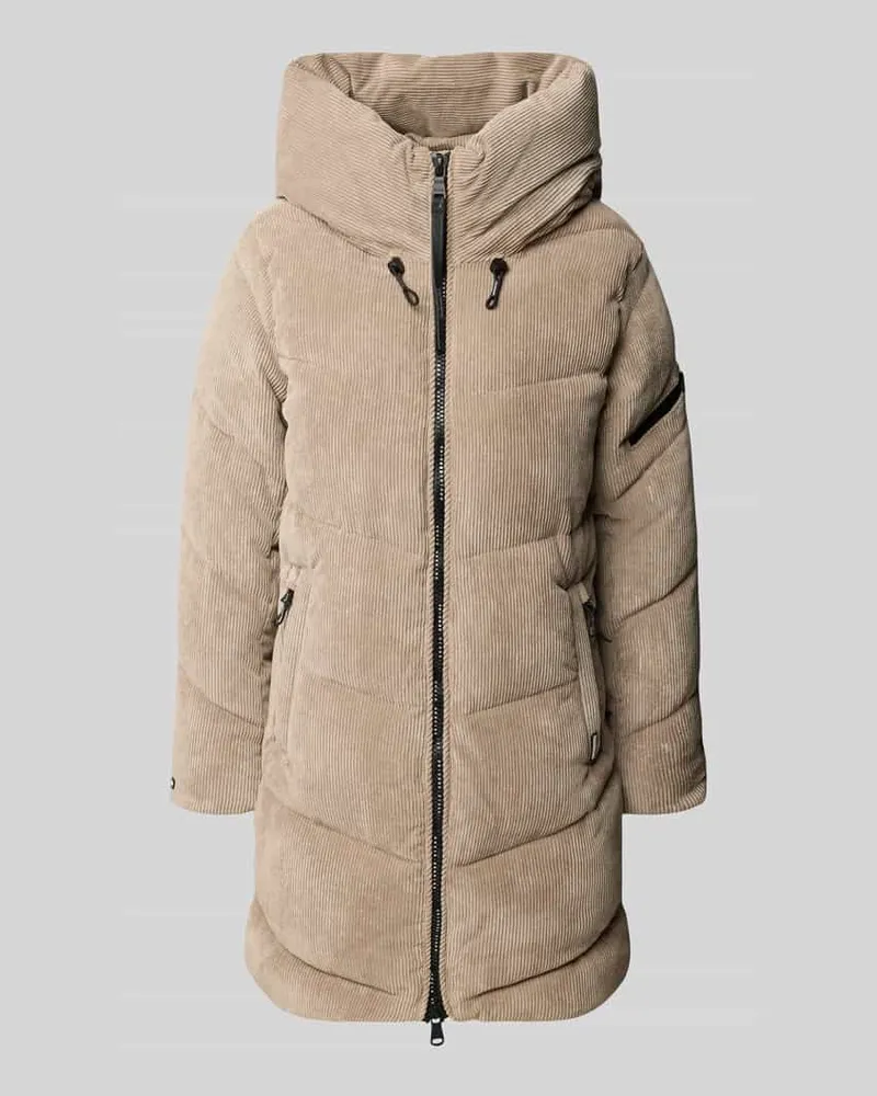 khujo Jacke aus Cord mit Zweiwege-Reißverschluss Modell 'KATTIE Beige