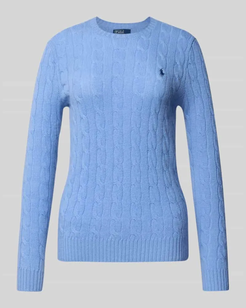 Ralph Lauren Strickpullover aus Wolle-Kaschmir-Mix Modell 'JULIANNA Bleu