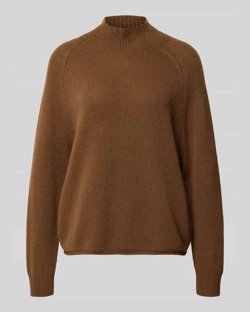 Luisa Cerano Relaxed Fit Strickpullover aus Woll-Mix mit Kaschmir-Anteil Sand