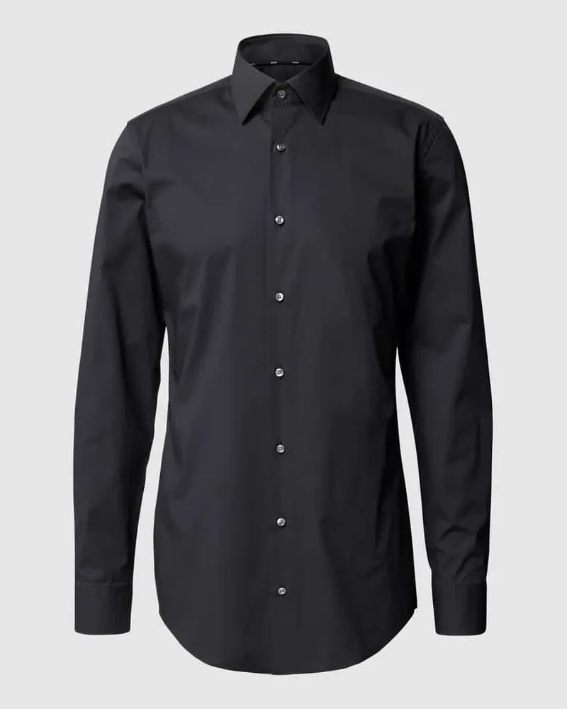 HUGO BOSS Slim Fit Businesshemd mit extra langem Arm Black