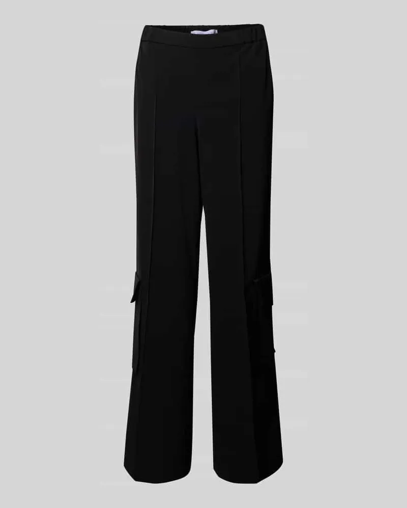 RAFFAELLO ROSSI  Stoffhose mit elastischem Bund Modell 'ALMA Black