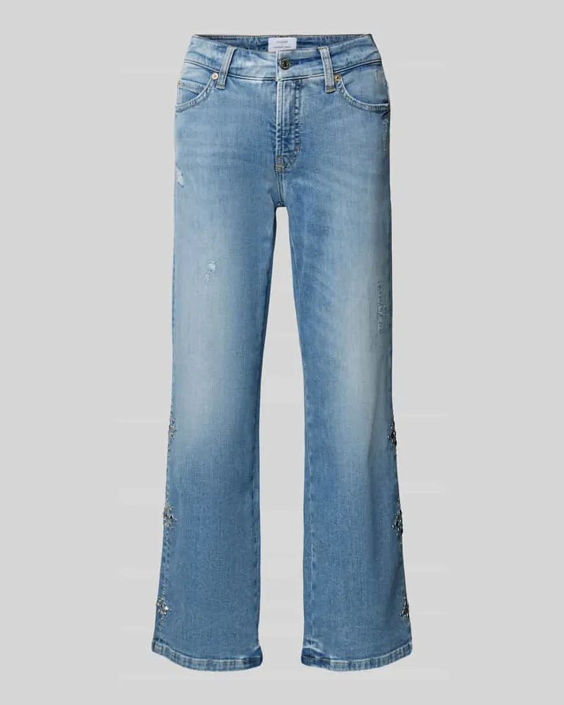 Cambio Regular Fit Jeans mit verkürztem Schnitt Modell 'FRANCESCA Blau