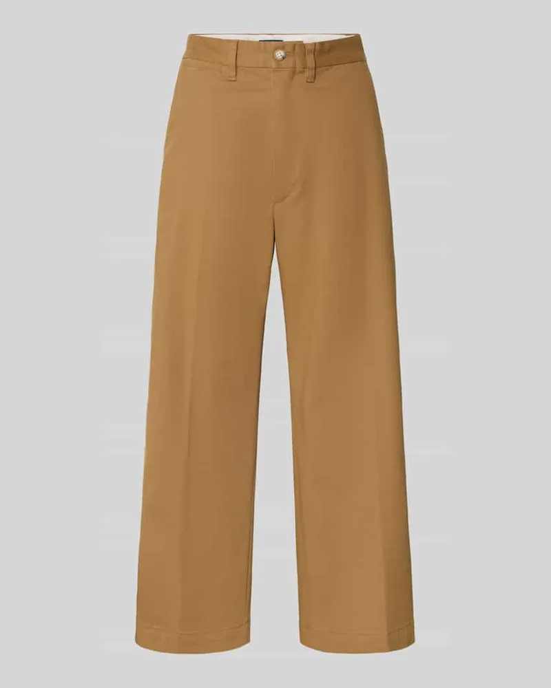 Ralph Lauren Cropped Chino mit Paspeltaschen am Gesäß Khaki