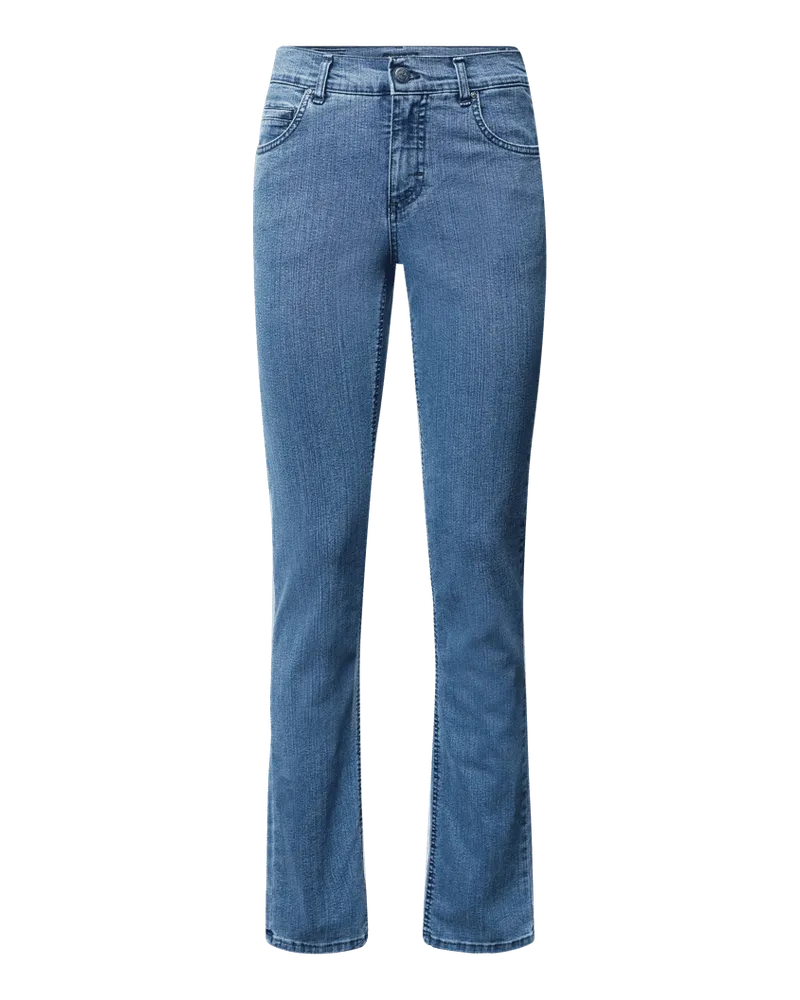 ANGELS  Straight Fit Jeans mit 5-Pocket-Design Modell 'CICI Blau