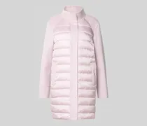 Knielanger Steppmantel aus Woll-Mix