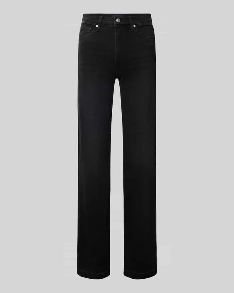 JOOP! Straight Fit Jeans aus Baumwoll-Mix Modell 'CHRISSY Mittelgrau