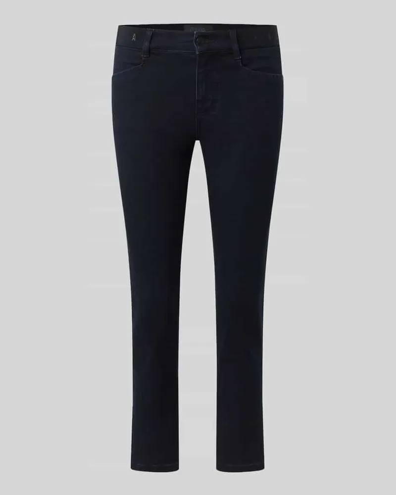 ANGELS  Slim Fit Jeans aus Baumwoll-Mix Modell 'ORNELLA SPORTY Dunkelblau