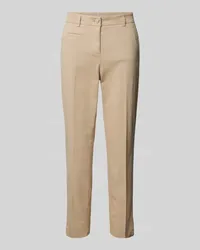 Cambio Regular Fit Stoffhose mit Leistentasche Modell 'Stella Sand